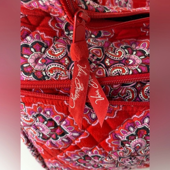 Stunning Vera Bradley Vibrant Red Patterned Women's Bag RETIRED HTF - Picture 7 of 12